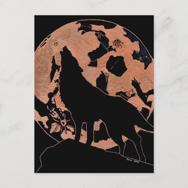 Carte Postale Wolf Moon (Devant)