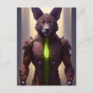 Carte Postale Wolf Sci Fi