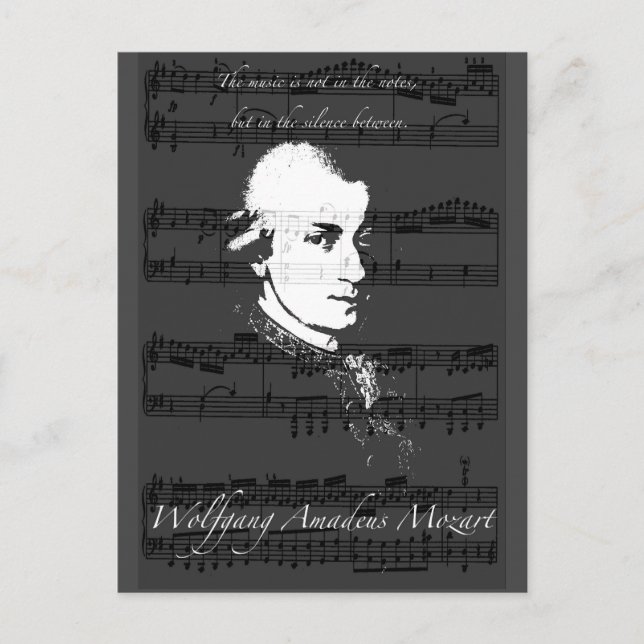 Carte Postale Wolfgang Amadeus Mozart (Devant)