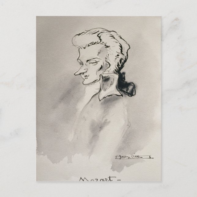 Carte Postale Wolfgang Amadeus Mozart (Devant)