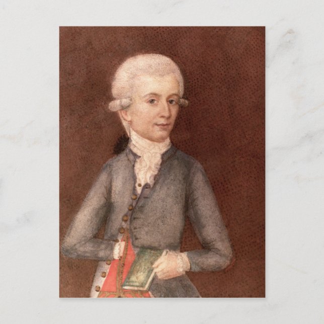 Carte Postale Wolfgang Amadeus Mozart, c.1780 (Devant)