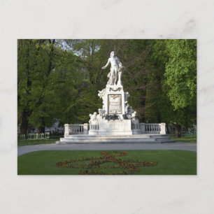 Carte Postale Wolfgang Amadeus Mozart Statue