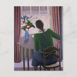 Carte Postale Woman at Window 1998