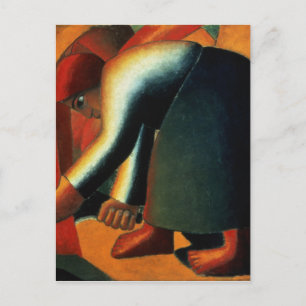 Carte Postale Woman Cutting, vers 1900