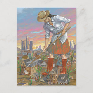 Carte postale Woman Gardening