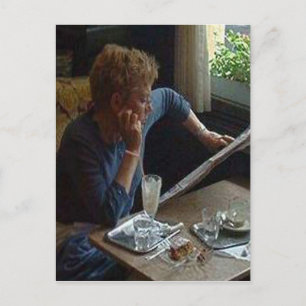 Carte Postale Woman in a Viennese Cafe sq.jpg