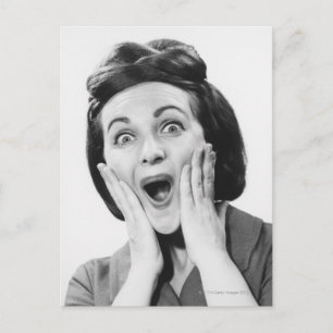 Carte Postale Woman Making Face