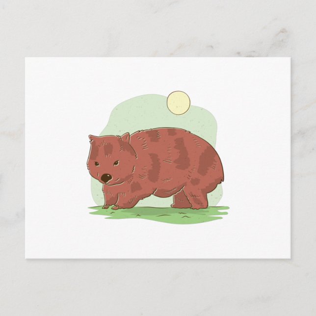Carte Postale Wombat (Devant)