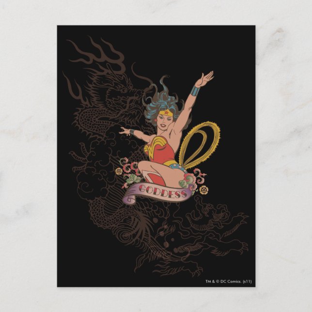 Carte Postale Wonder Woman Goddess (Devant)