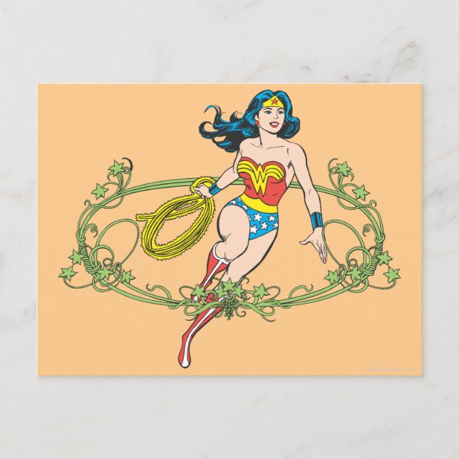 Carte Postale Wonder Woman Green Vines (Devant)