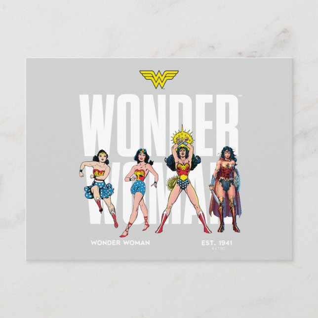 Carte Postale Wonder Woman Legends Forever Graphic (Devant)