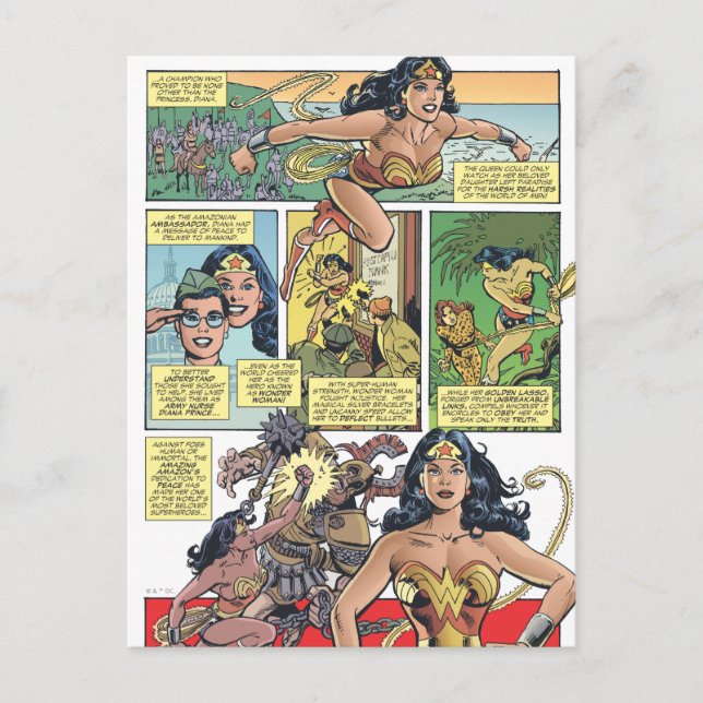 Carte Postale Wonder Woman Princess Diana (Devant)