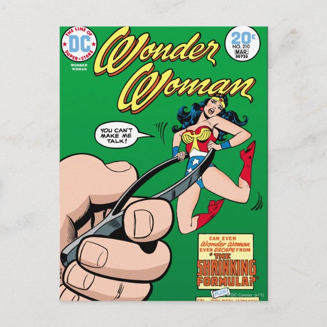 Carte Postale Wonder Woman Réduire Formule (Devant)