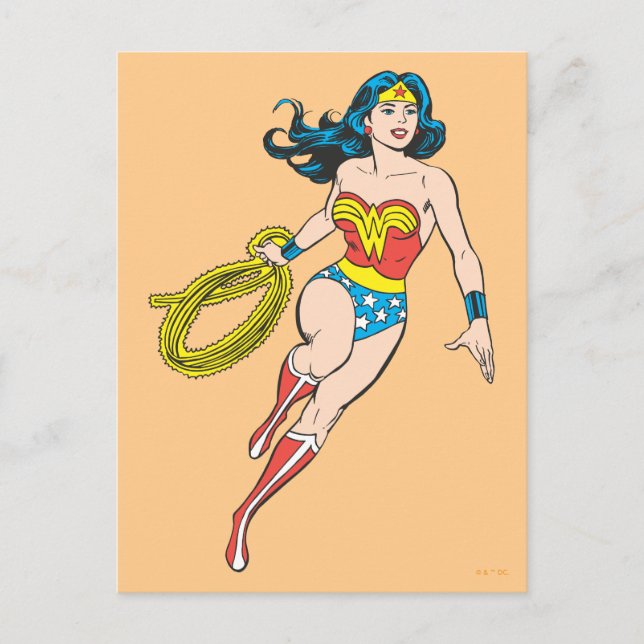 Carte Postale Wonder Woman Run (Devant)