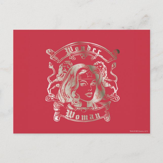 Carte Postale Wonder Woman Silver (Devant)