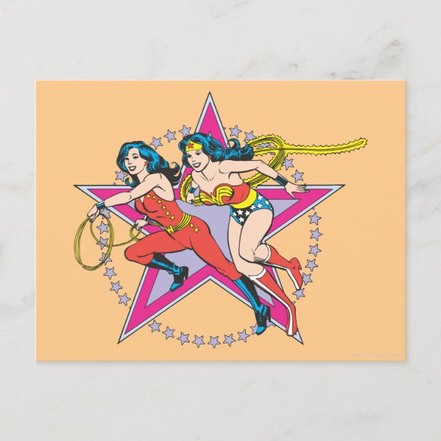 Carte Postale Wonder Woman Star Arrière - plan (Devant)