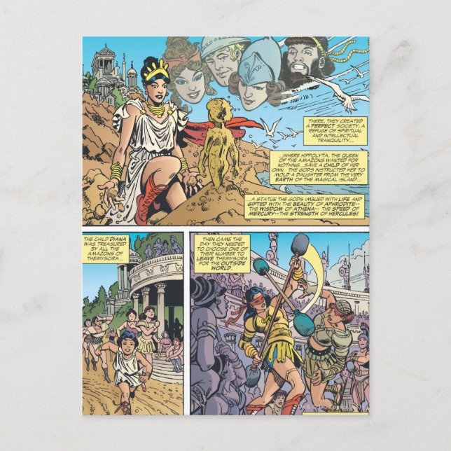 Carte Postale Wonder Woman Themyscira (Devant)