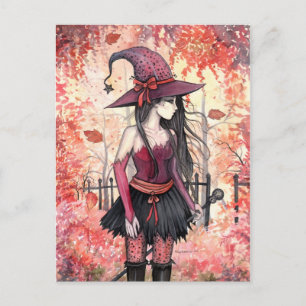 Carte postale Woods of Autumn Witch