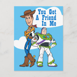 Carte Postale Woody & Buzz - Vous avez un ami en moi