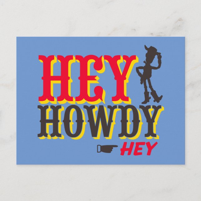Carte Postale Woody - Hey Howdy ! (Devant)