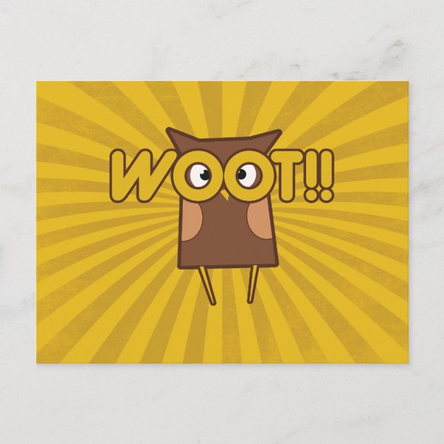 Carte Postale Woot Congrats Owl (Devant)