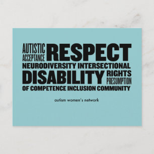 Carte postale Word Cloud AWN