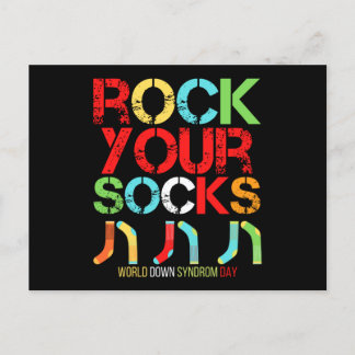 Carte Postale World Down Syndrome Day Rock Your Socks