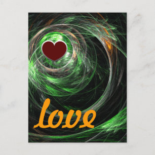 Carte postale World Green Love