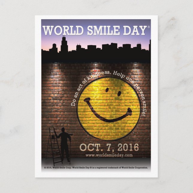 Carte postale World Smile Day® 2016 (Devant)