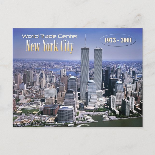 Carte Postale World Trade Center et le skyline NYC (Devant)