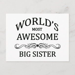 Carte Postale World's Most Awesome Big Sister