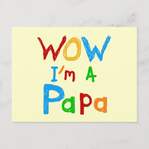 Carte Postale Wow, je suis un Papa Tshirts et GIfts