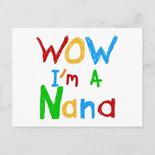 Carte Postale WOW Je suis un T-shirts et cadeaux Nana