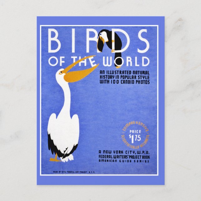 Carte Postale WPA Birds of the World (Devant)