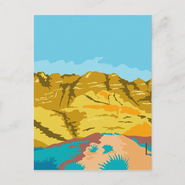 Carte Postale WPA de Red Rock Canyon (Devant)