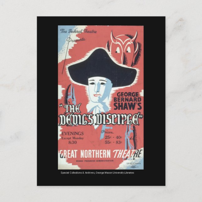 Carte postale-WPA Le disciple de Chicago-Devil (Devant)