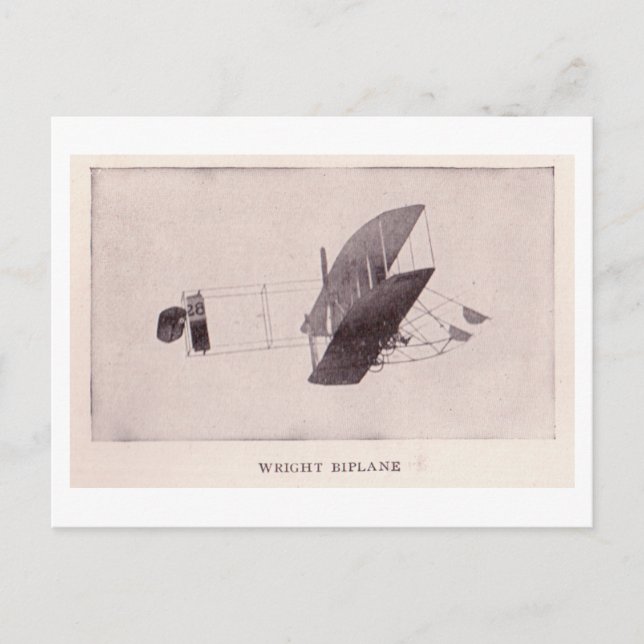 Carte Postale Wright Biplane (Devant)