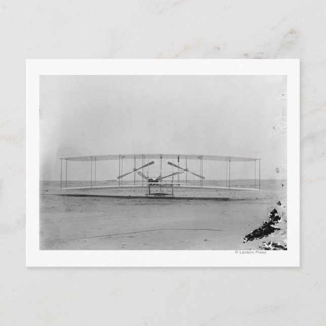 Carte Postale Wright Brothers 1903 Machine (vue frontale) (Devant)