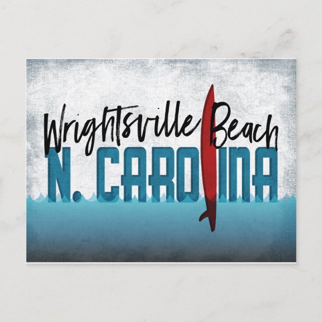 Carte postale Wrightsville Beach N. Carolina Surf  (Devant)