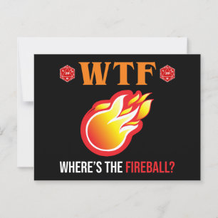 Carte Postale WTF - Où est The Fireball ?