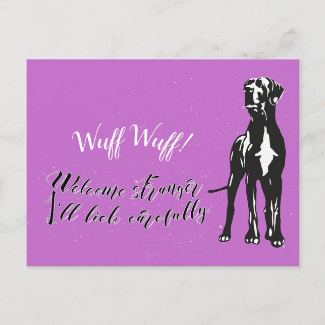 Carte Postale Wuff Wuff (Devant)