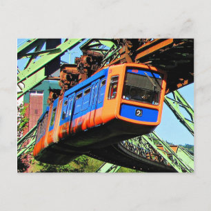 Carte Postale Wuppertal Schwebebahn à Elberfeld