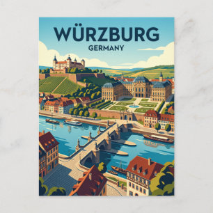 Carte Postale Würzburg Allemagne