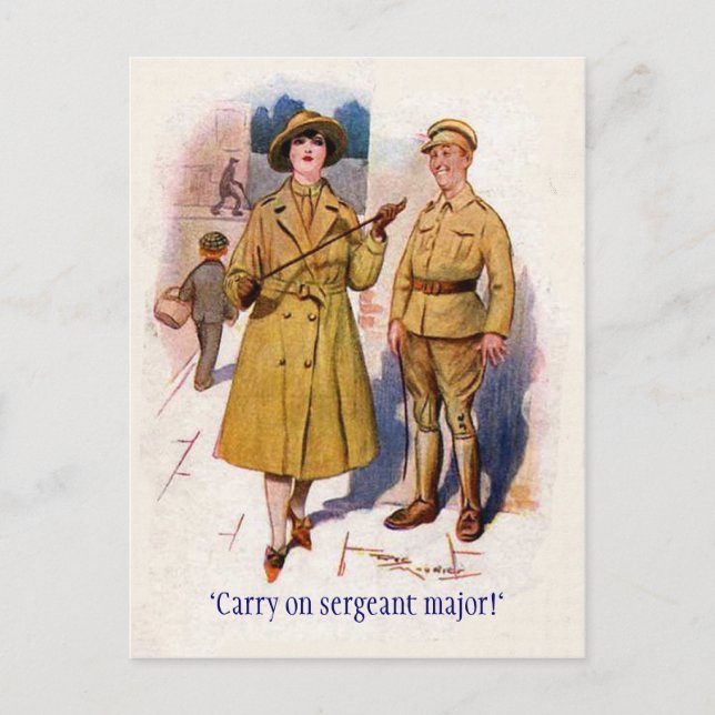 Carte Postale WW1 "Continuer" (Devant)