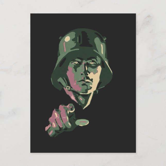 Carte Postale WW2 German Soldier (Devant)