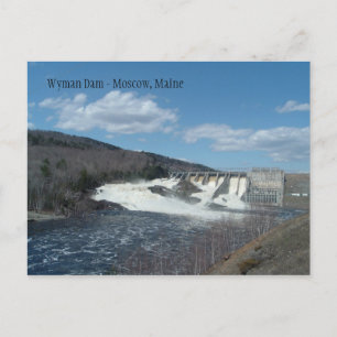 Carte Postale Wyman Dam Hydro Station, Moscou, Maine