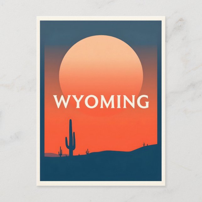 Carte postale Wyoming (Devant)