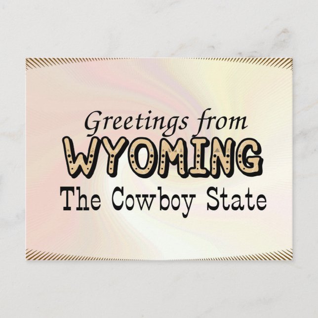 Carte Postale Wyoming (Devant)