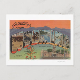 Carte Postale Wyoming (Capitale Nationale/Fleur)