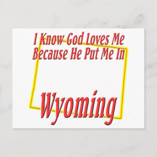 Carte Postale Wyoming - Dieu m'aime